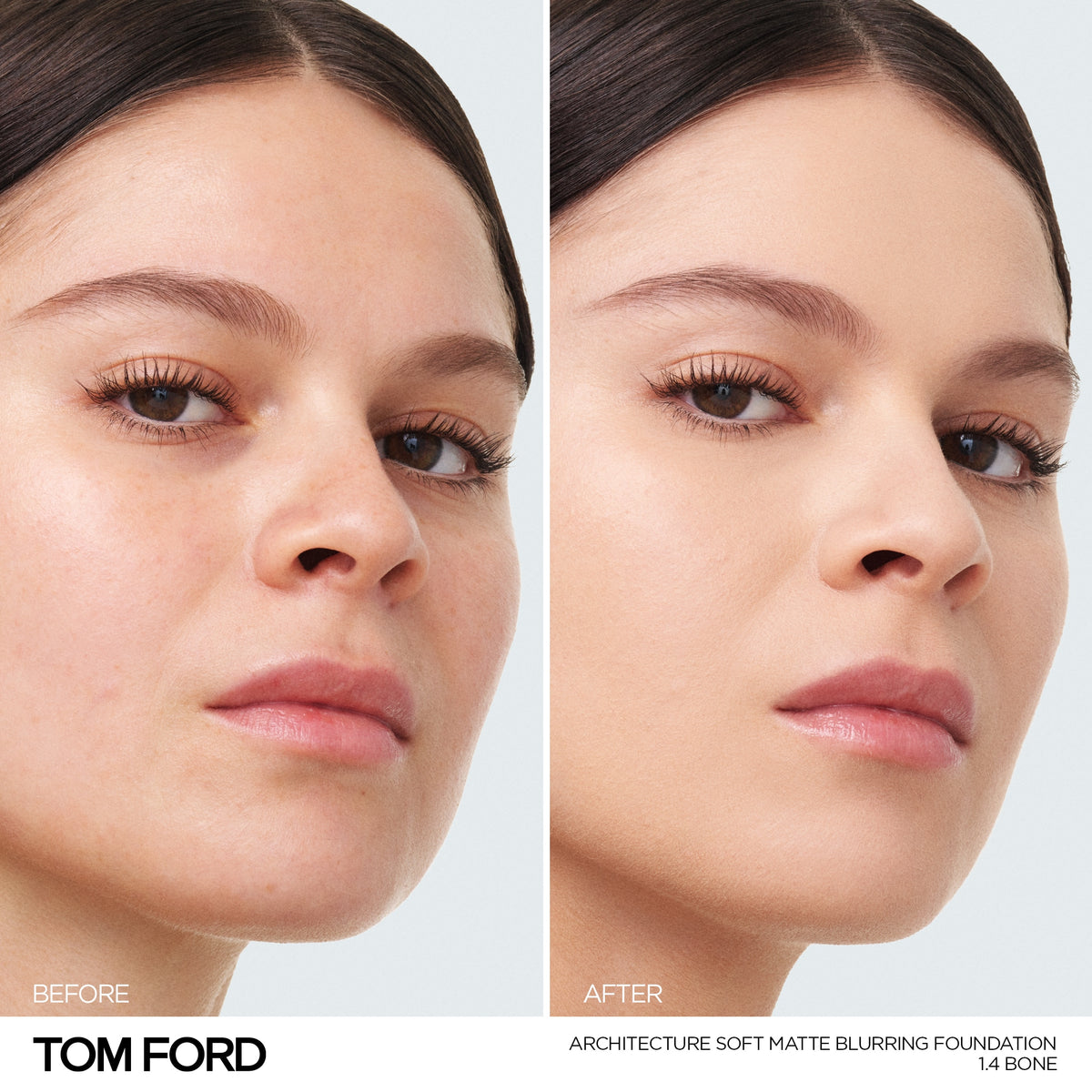 Architecture Soft Matte Blurring Foundation, 30.0 ml, 1.4 Bone, 1.4, Model, light